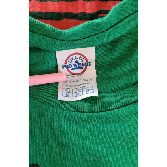 Snoopy Christmas Lights Green T-Shirt Delta Pro Weight M - Picture 4 of 6